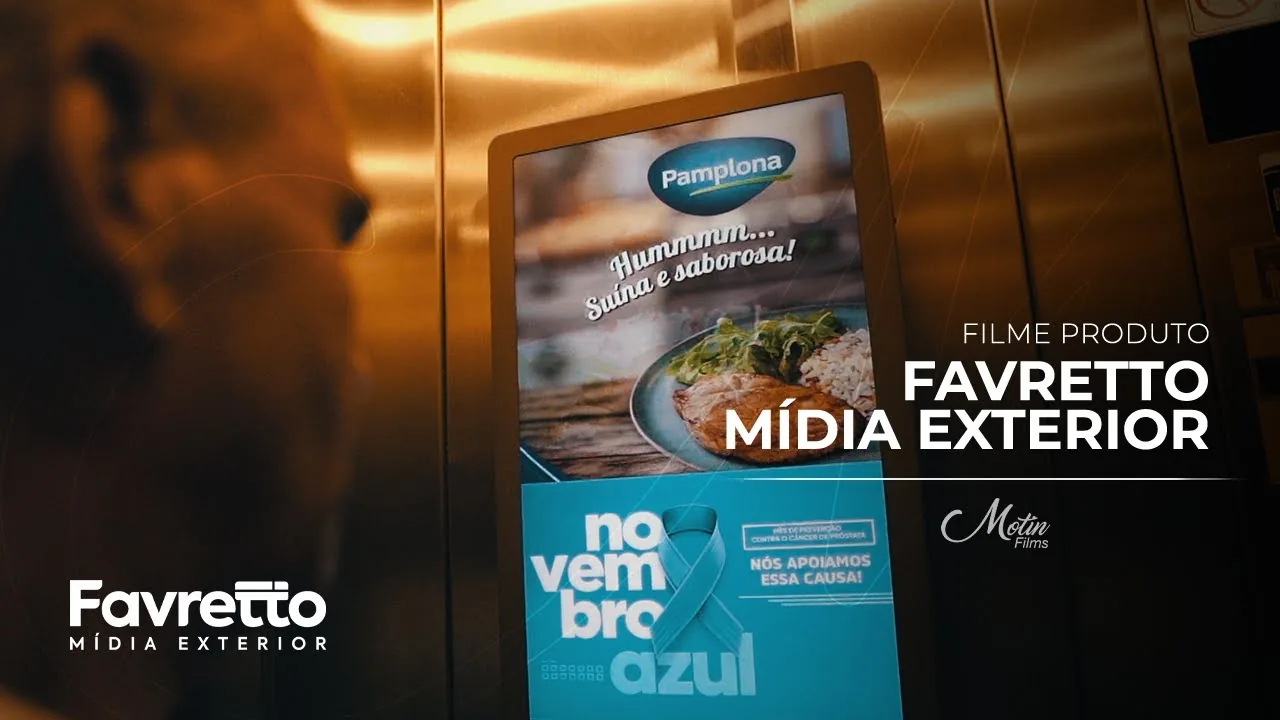 Filme de Produto Favretto Mídia Exterior — Elevador