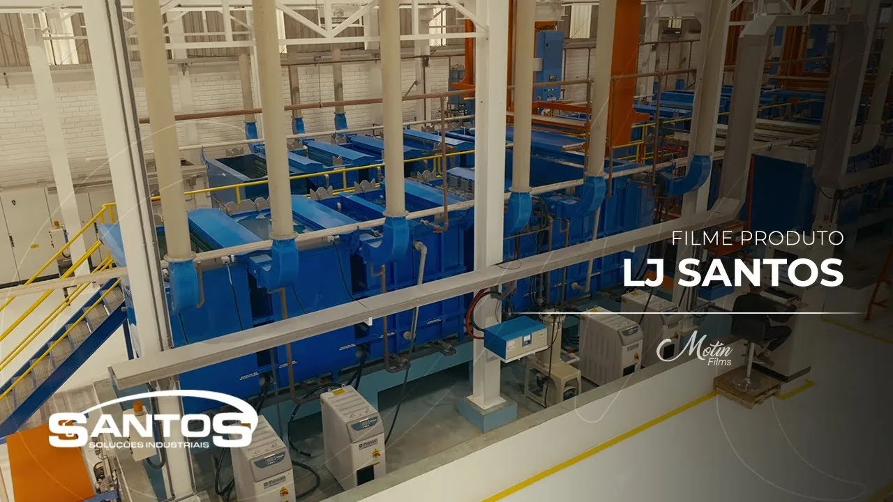 Filme de Produto LJ Santos — Linha de Cromagem